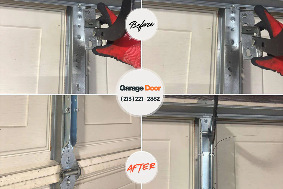 Before and after: garage door repair 70037